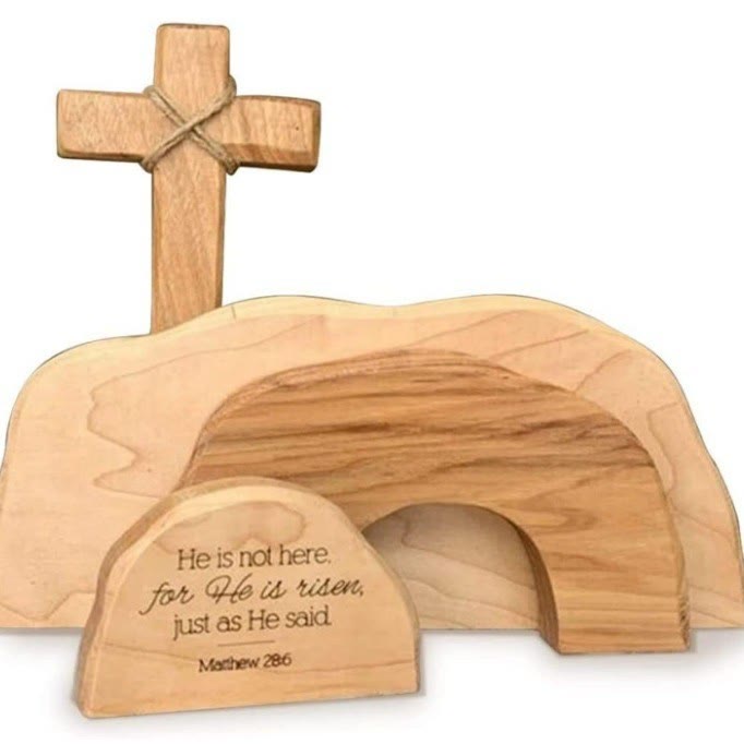 christiandiscipleshop The Empty Tomb Easter Scene And Cross Ornament