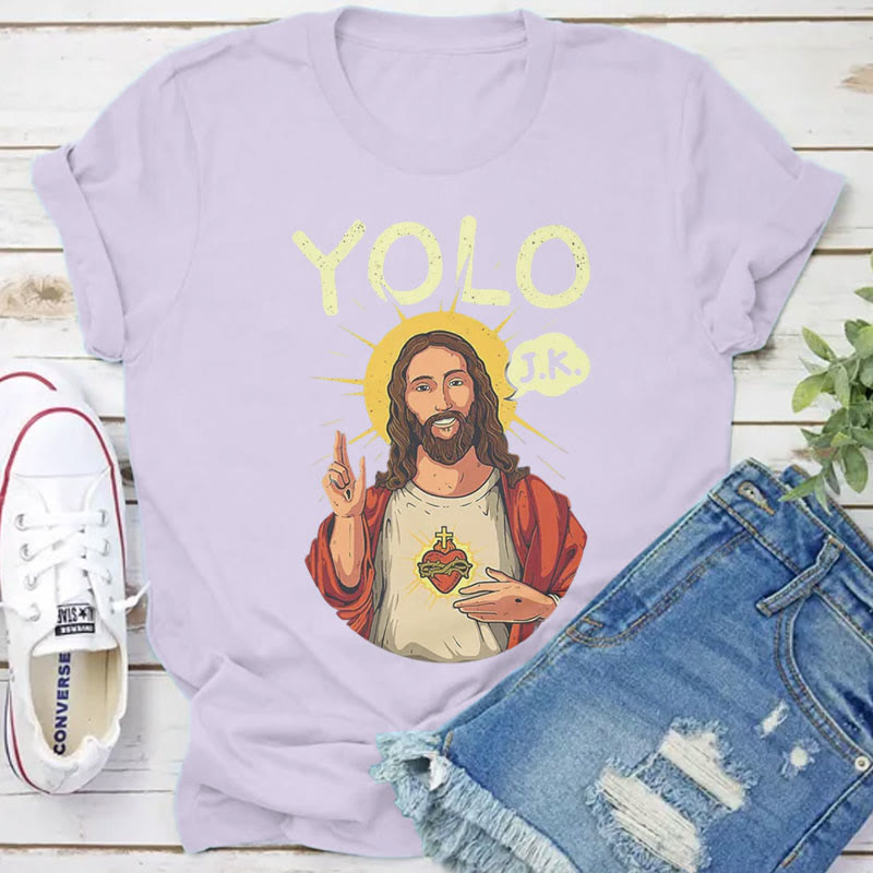christiandiscipleshop YOLO JK Christian Easter Shirt