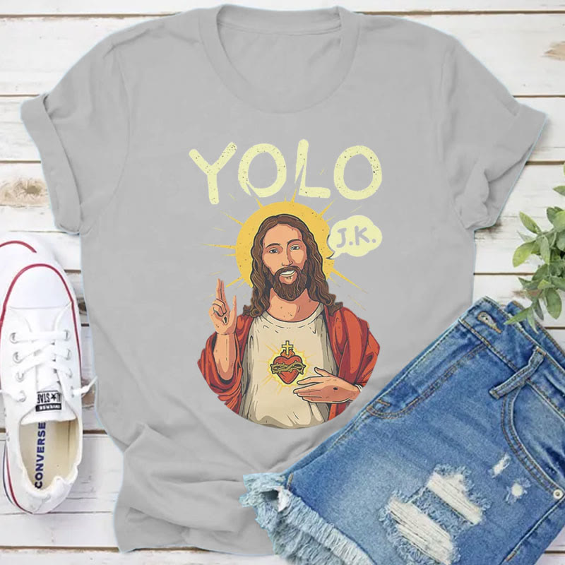 christiandiscipleshop YOLO JK Christian Easter Shirt