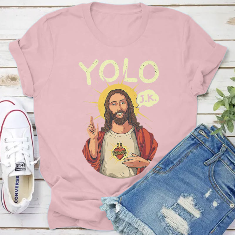 christiandiscipleshop YOLO JK Christian Easter Shirt