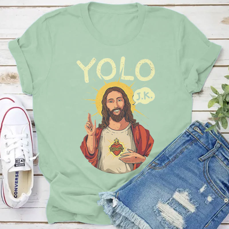 christiandiscipleshop YOLO JK Christian Easter Shirt