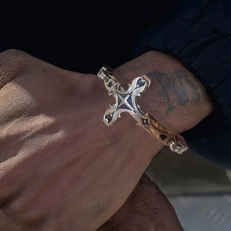 christiandiscipleshop Iron & Faith Men's Bracelet: Strength and Redemption in Every Link