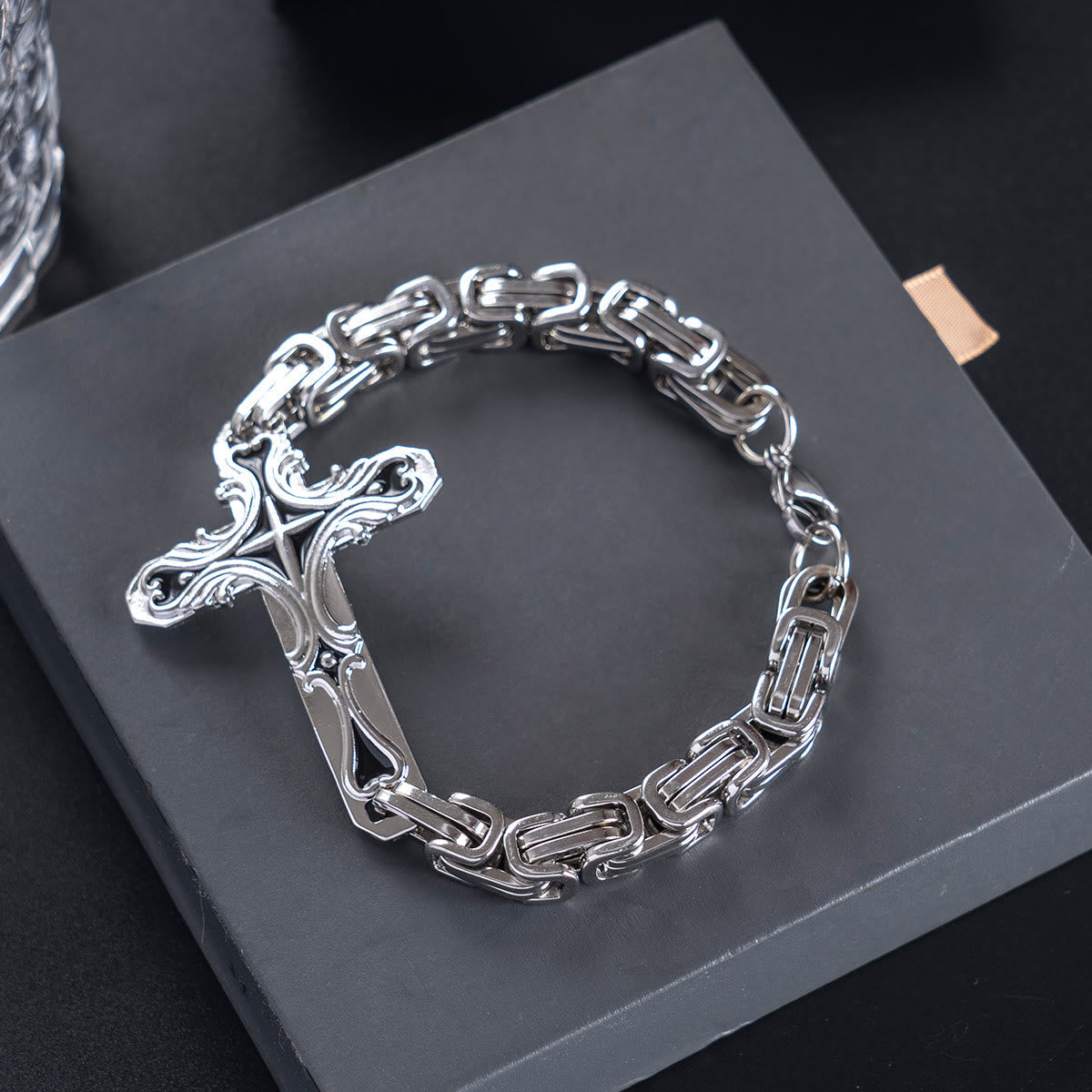 christiandiscipleshop Iron & Faith Men's Bracelet: Strength and Redemption in Every Link