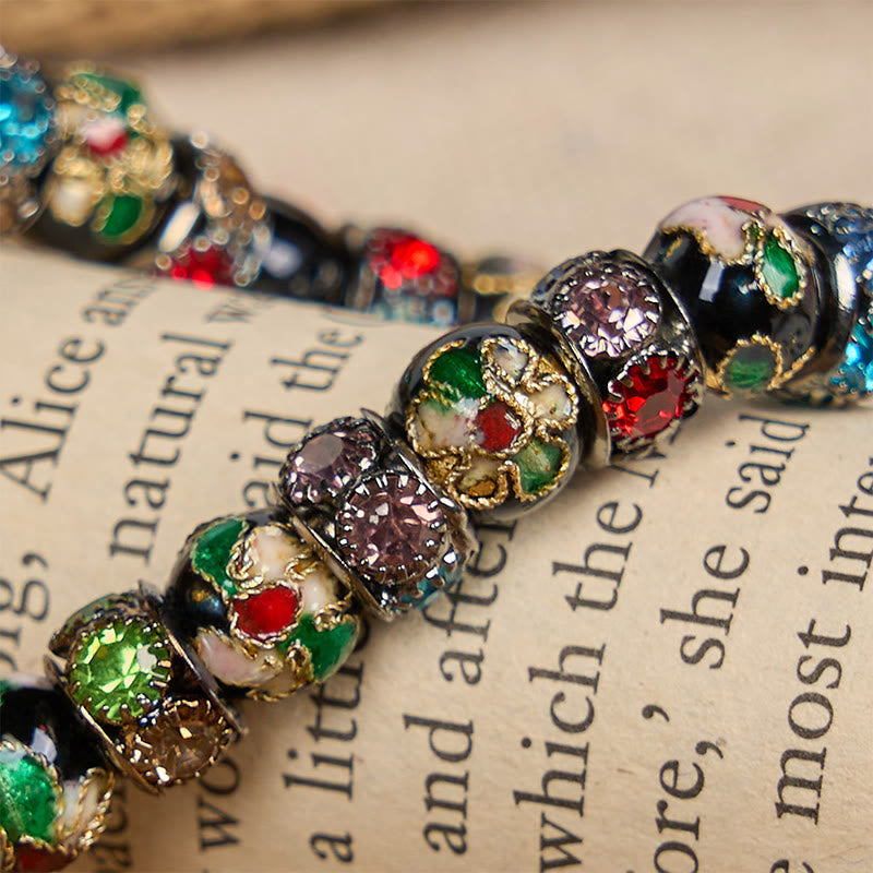 christiandiscipleshop Handcrafted Cloisonné Beads Timeless Faith Bracelet: A Testament of Christ's Presence