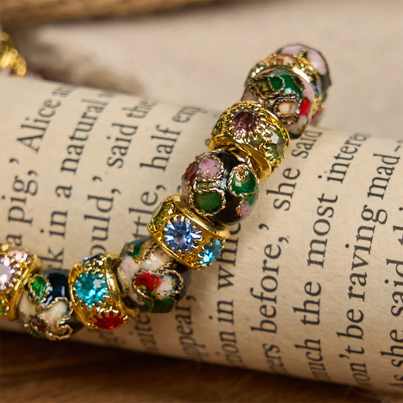 christiandiscipleshop Handcrafted Cloisonné Beads Timeless Faith Bracelet: A Testament of Christ's Presence