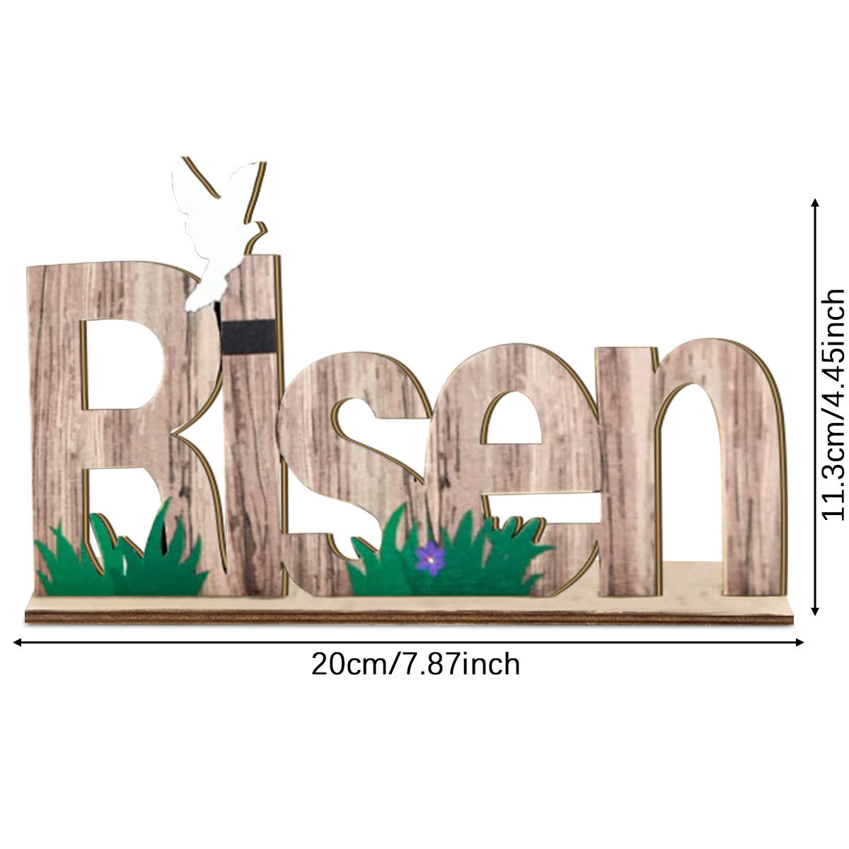 Christianartworkshop "Risen" Wooden Easter Dekstop Decor Ornament