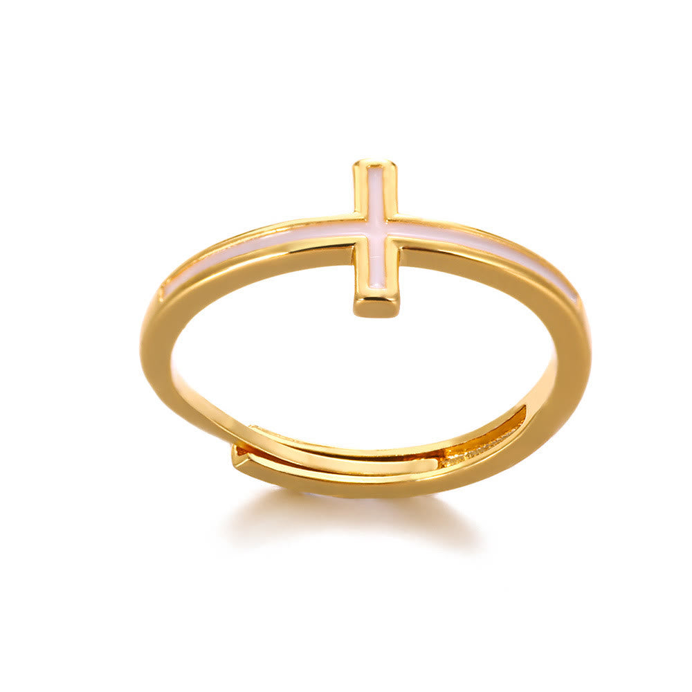 christiandiscipleshopthe The 4 styles Cross Golden Ring: A Symbol of Elegance and Faith