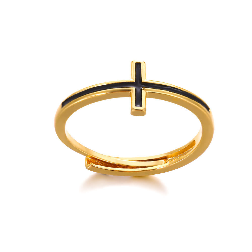 christiandiscipleshopthe The 4 styles Cross Golden Ring: A Symbol of Elegance and Faith