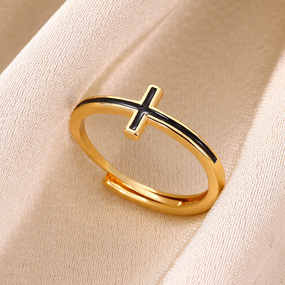 christiandiscipleshopthe The 4 styles Cross Golden Ring: A Symbol of Elegance and Faith