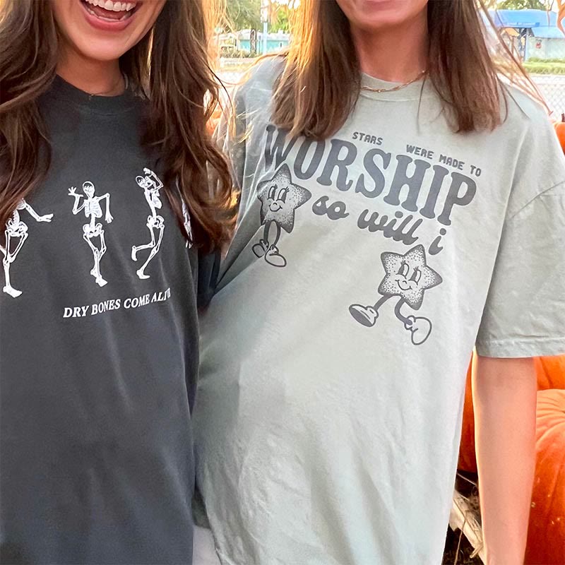 christiandiscipleshop If the Stars Were Made to Worship So Will I' T-Shirt