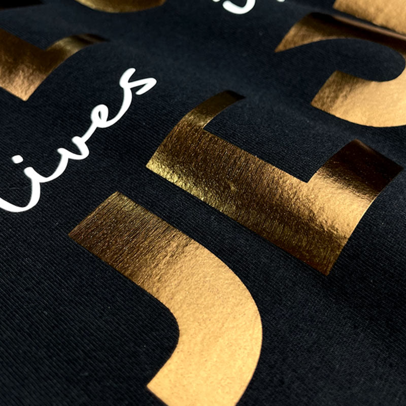 Christiandiscipleshop Glamorous Faith Jesus Lives in Me Gold Text Christian T-Shirt