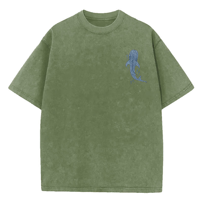 christiandiscipleshop I Will Be With You Double Sided Washed Christian T-shirt