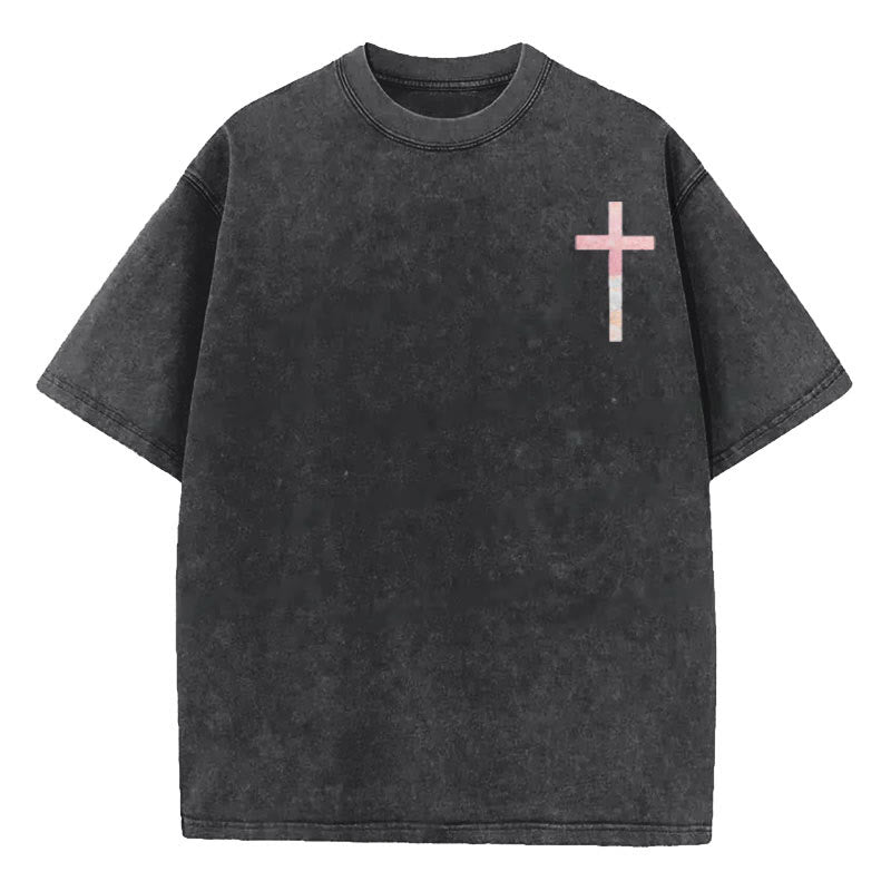 christiandiscipleshop His Mercies Are New Double Sided Unisex Washed Christian T-Shirt