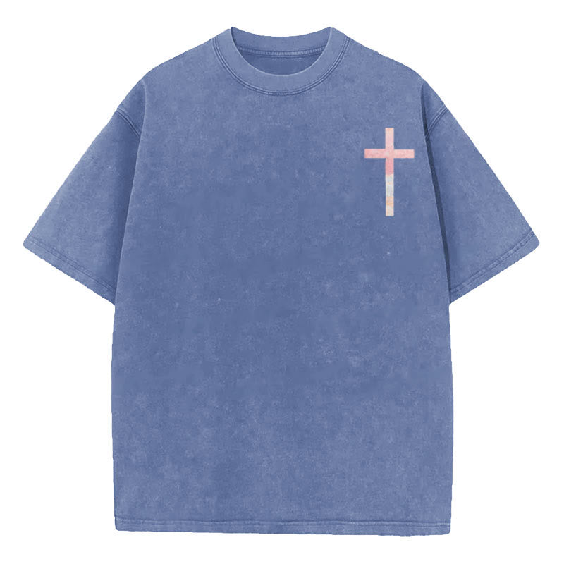 christiandiscipleshop His Mercies Are New Double Sided Unisex Washed Christian T-Shirt