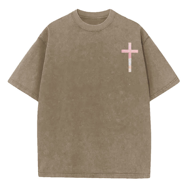 christiandiscipleshop His Mercies Are New Double Sided Unisex Washed Christian T-Shirt
