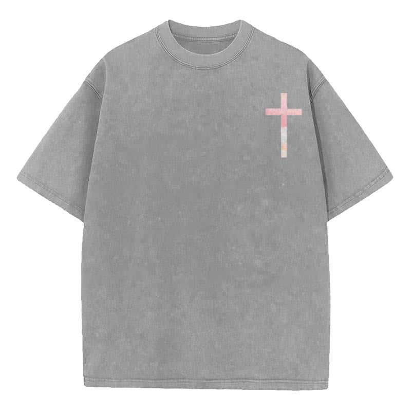 christiandiscipleshop His Mercies Are New Double Sided Unisex Washed Christian T-Shirt