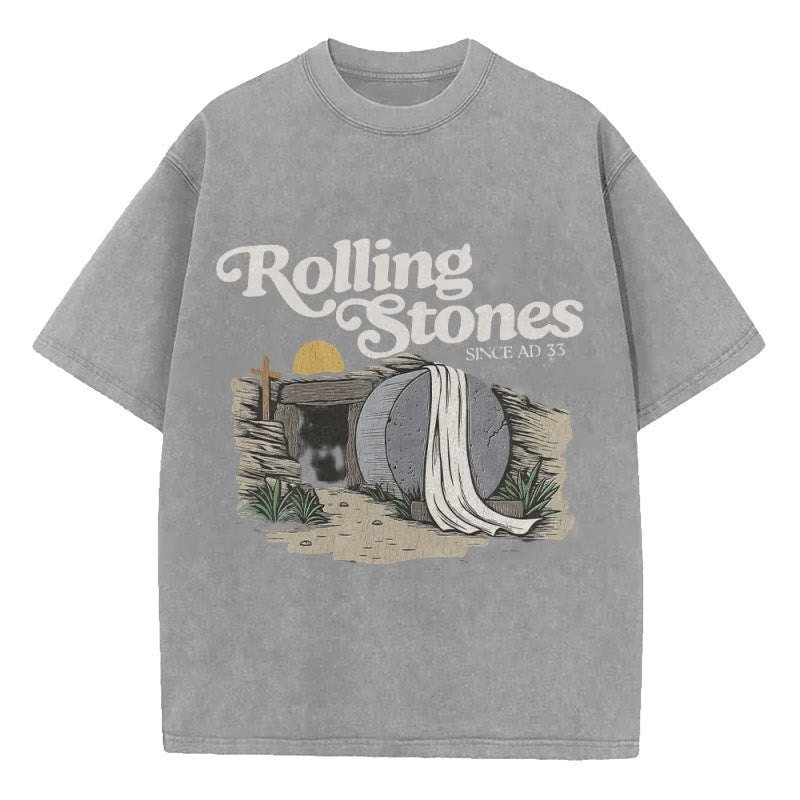 Christiandiscipleshop Rolling Stone Christian Washed T-Shirt