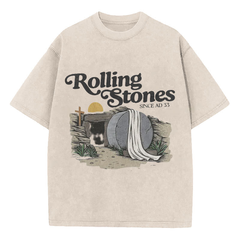 Christiandiscipleshop Rolling Stone Christian Washed T-Shirt