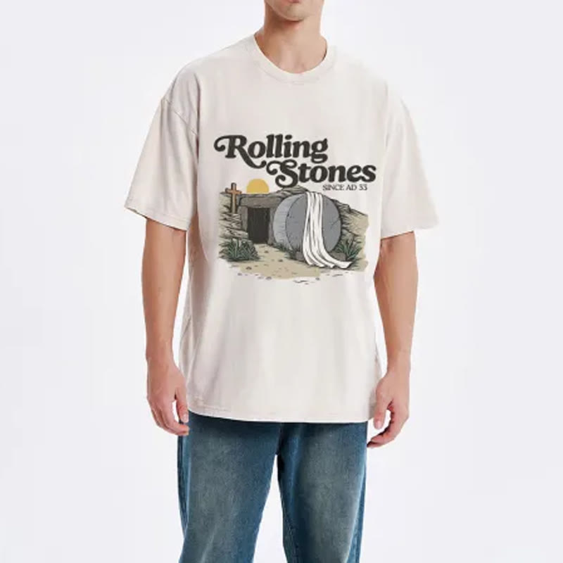 Christiandiscipleshop Rolling Stone Christian Washed T-Shirt