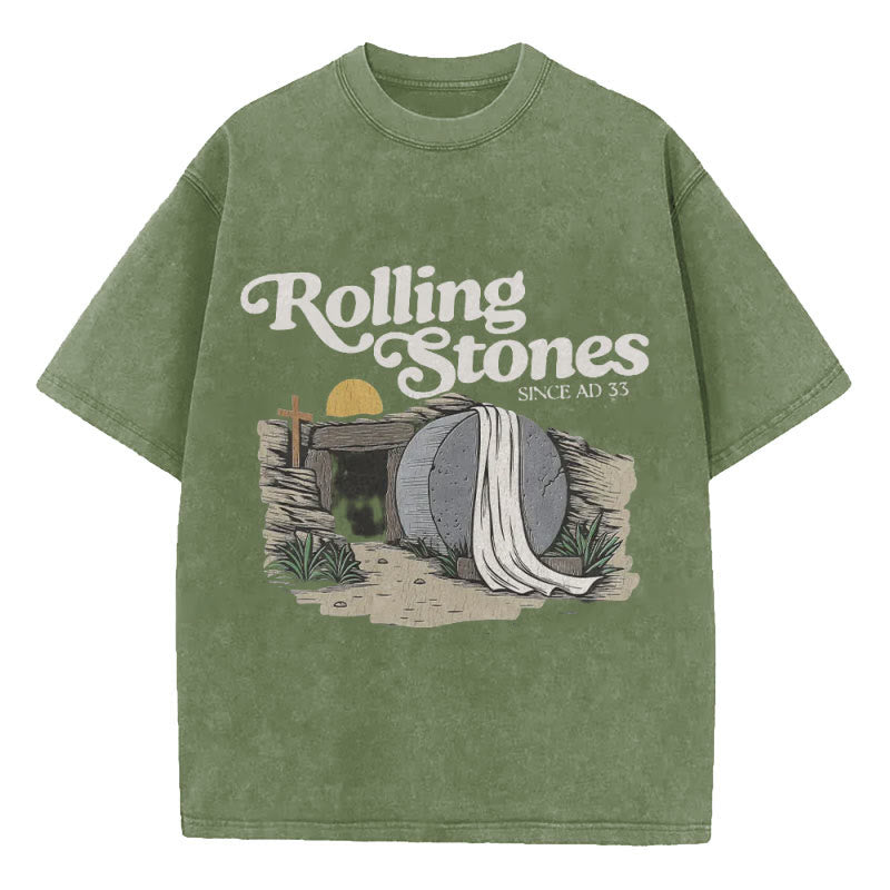 Christiandiscipleshop Rolling Stone Christian Washed T-Shirt