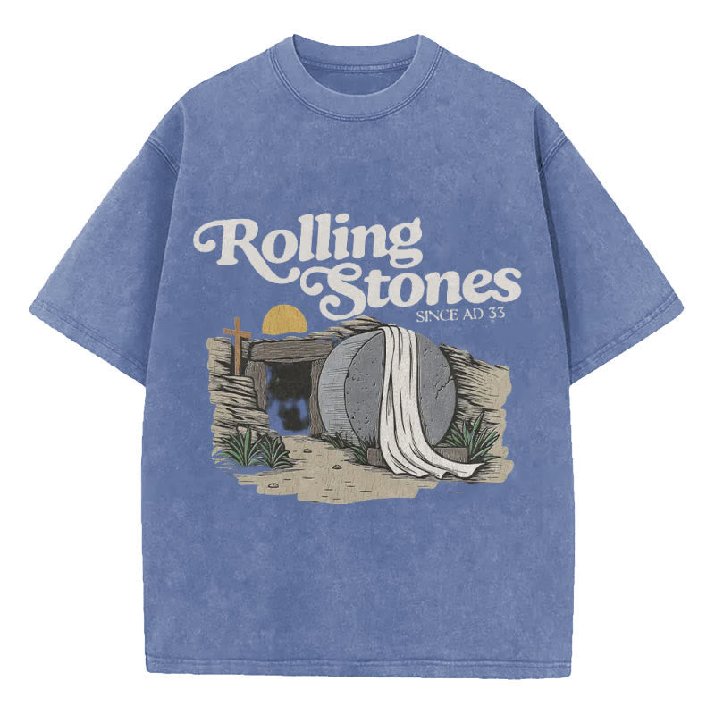 Christiandiscipleshop Rolling Stone Christian Washed T-Shirt
