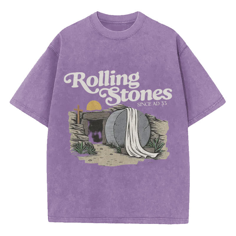 Christiandiscipleshop Rolling Stone Christian Washed T-Shirt