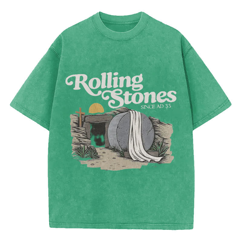 Christiandiscipleshop Rolling Stone Christian Washed T-Shirt