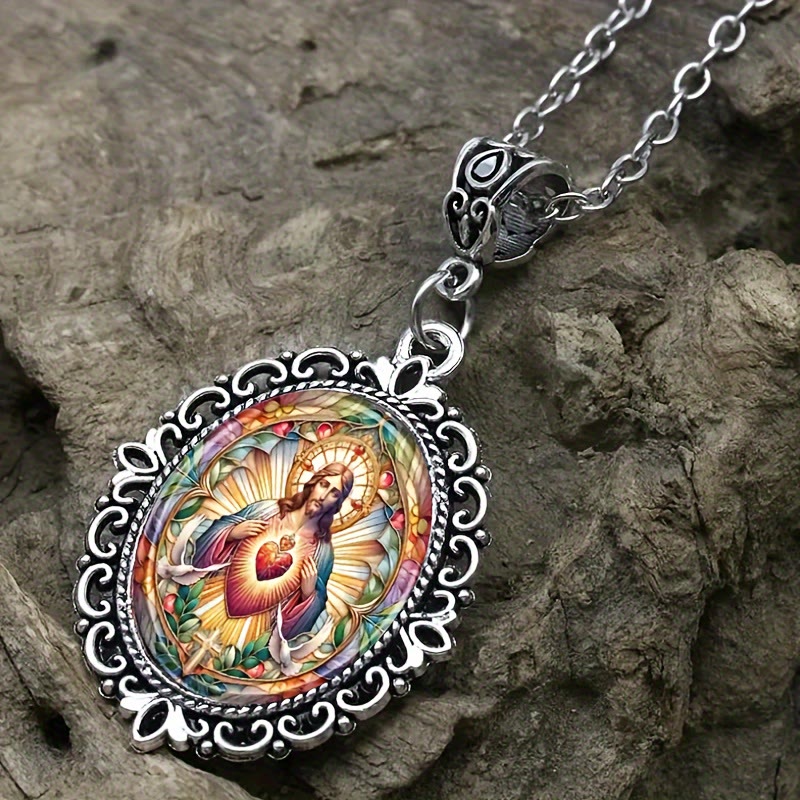 christiandiscipleshop Jesus Sacred Heart Necklace: Timeless Piece Embodying Divine Love