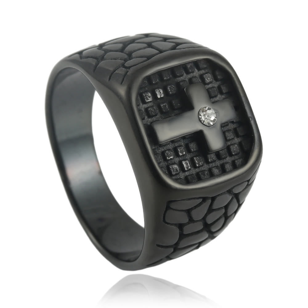 christiandiscipleshop The Modern & Minimalist Cross Ring: Understated Elegance Meets Timeless Symbolism
