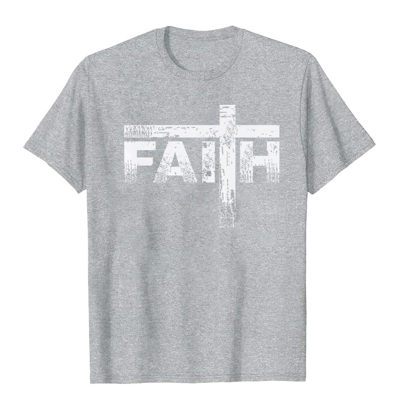 christiandiscipleshop The Faith Cross T-Shirt