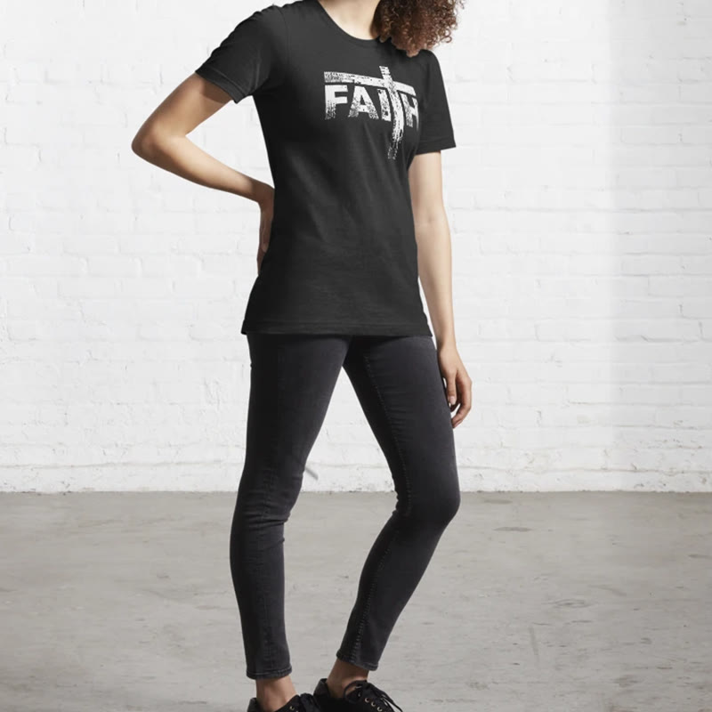christiandiscipleshop The Faith Cross T-Shirt