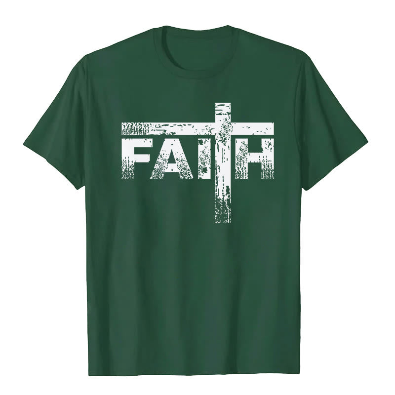 christiandiscipleshop The Faith Cross T-Shirt
