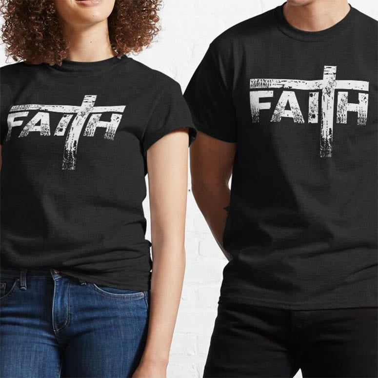 christiandiscipleshop The Faith Cross T-Shirt
