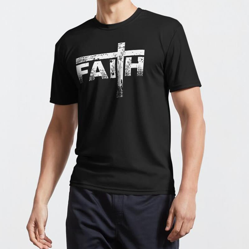 christiandiscipleshop The Faith Cross T-Shirt