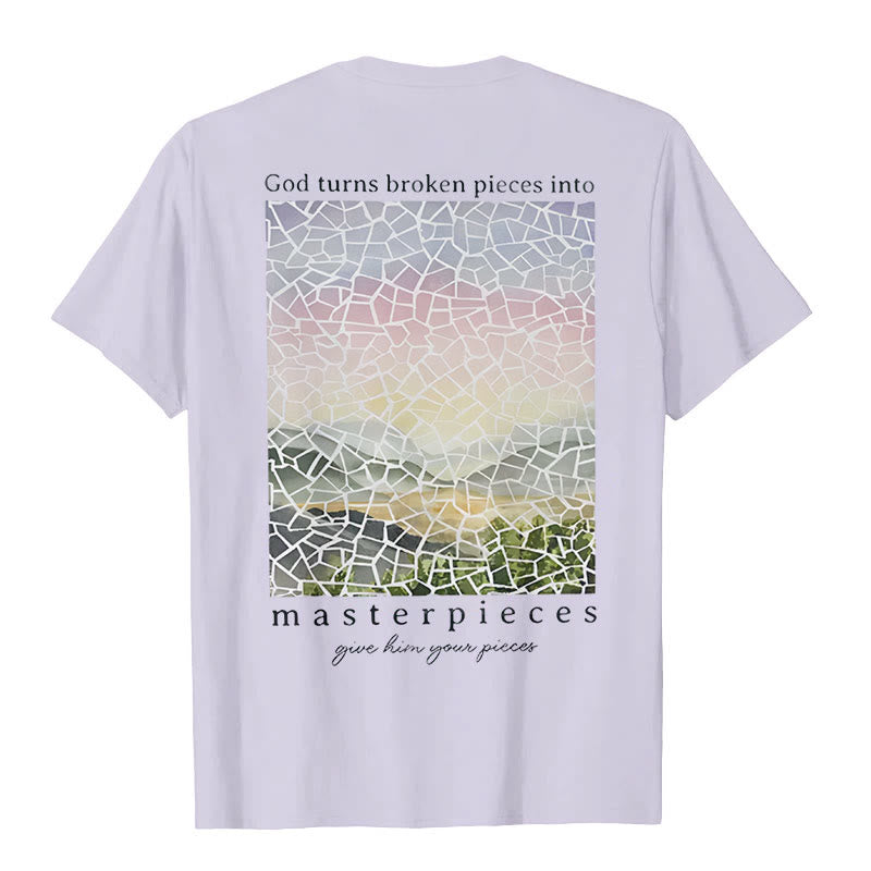 Christiandiscipleshop God Turns Broken Pieces into Masterpieces T-Shirt