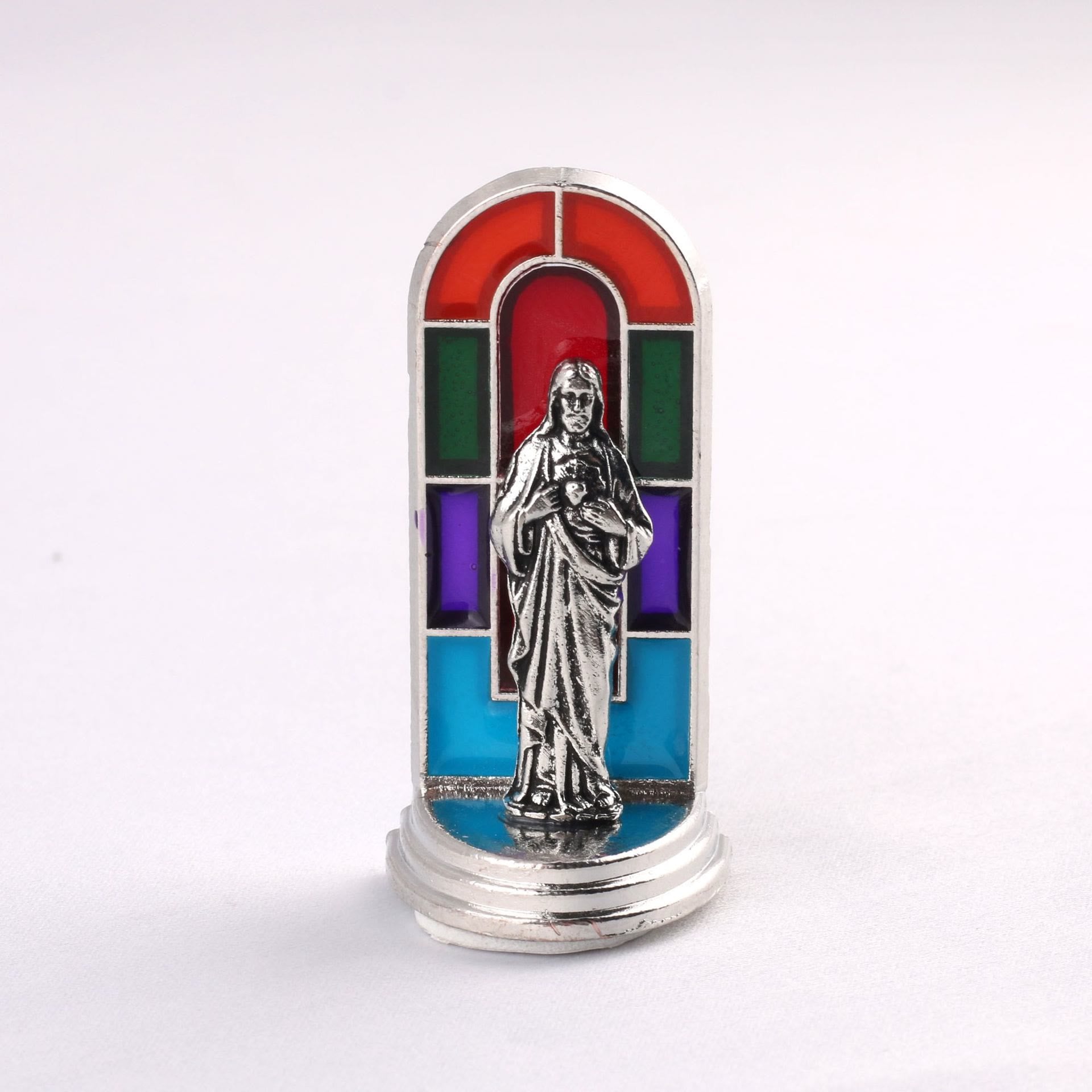FREE Today: 6pcs/set Church Stained Glass Style Saint Icon Divine Grace Statue Dekstop Ornament