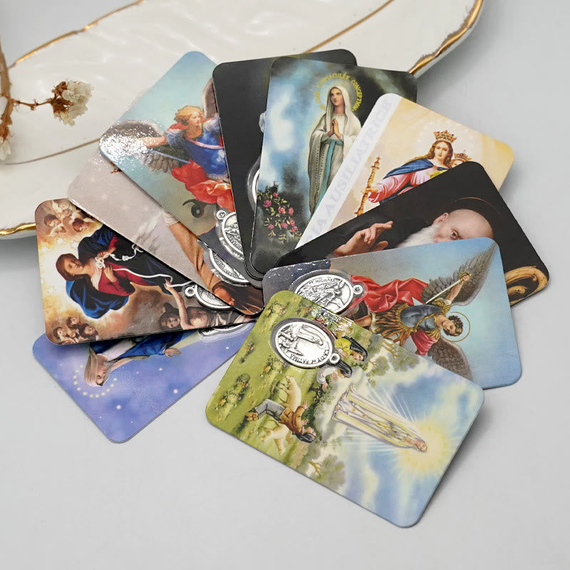 Christiandiscipleshop Our Lady & Jesus & Angels Paper Card: A Symbol of Holy Spirit and Power