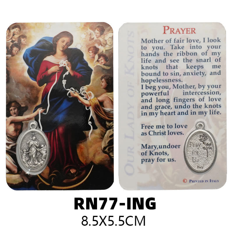Christiandiscipleshop Our Lady & Jesus & Angels Paper Card: A Symbol of Holy Spirit and Power