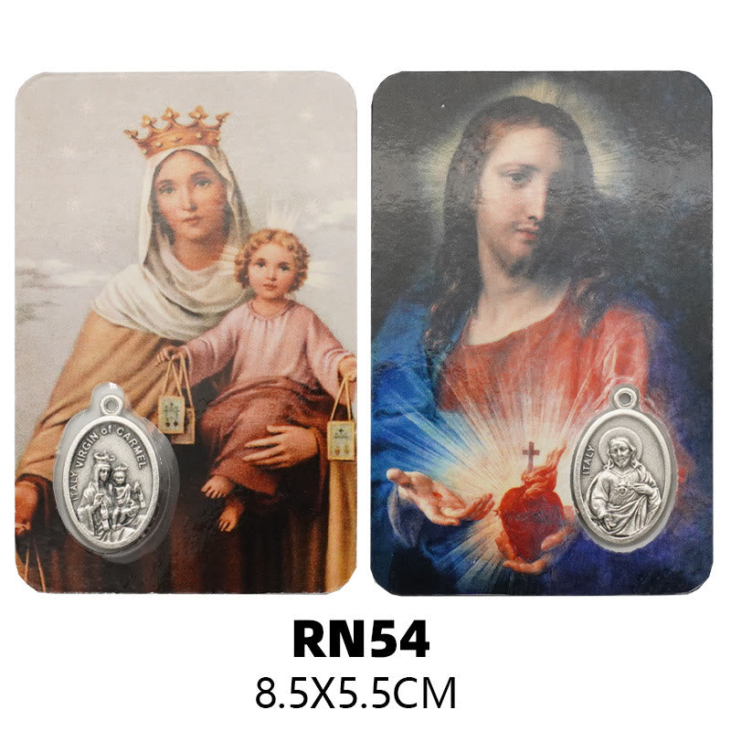Christiandiscipleshop Our Lady & Jesus & Angels Paper Card: A Symbol of Holy Spirit and Power