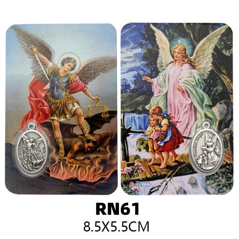 Christiandiscipleshop Our Lady & Jesus & Angels Paper Card: A Symbol of Holy Spirit and Power