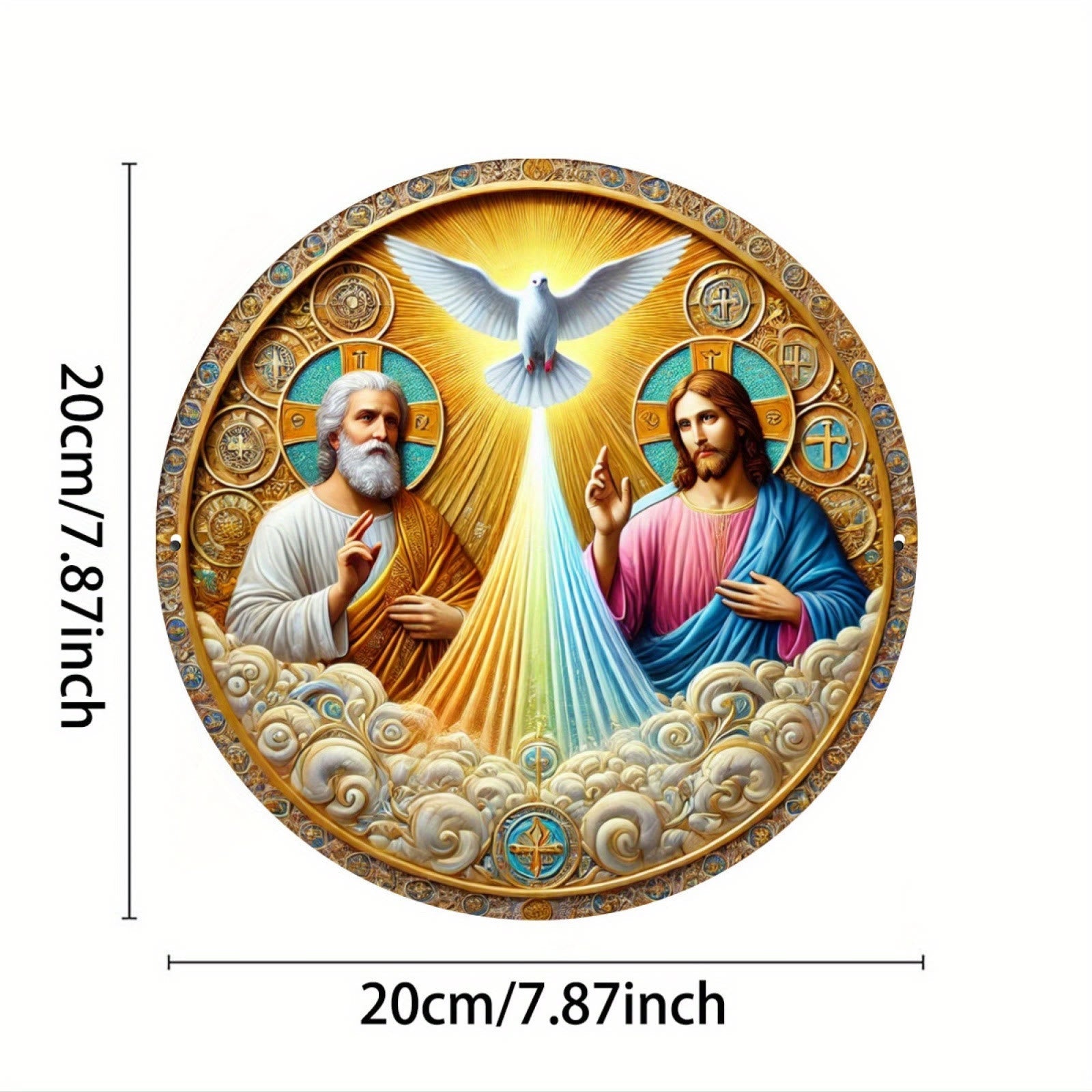 Christiandiscipleshop Father, the Son and the Holy Spirit Hanging Ornament: Conveying Divine Blessings and Spiritual Solace