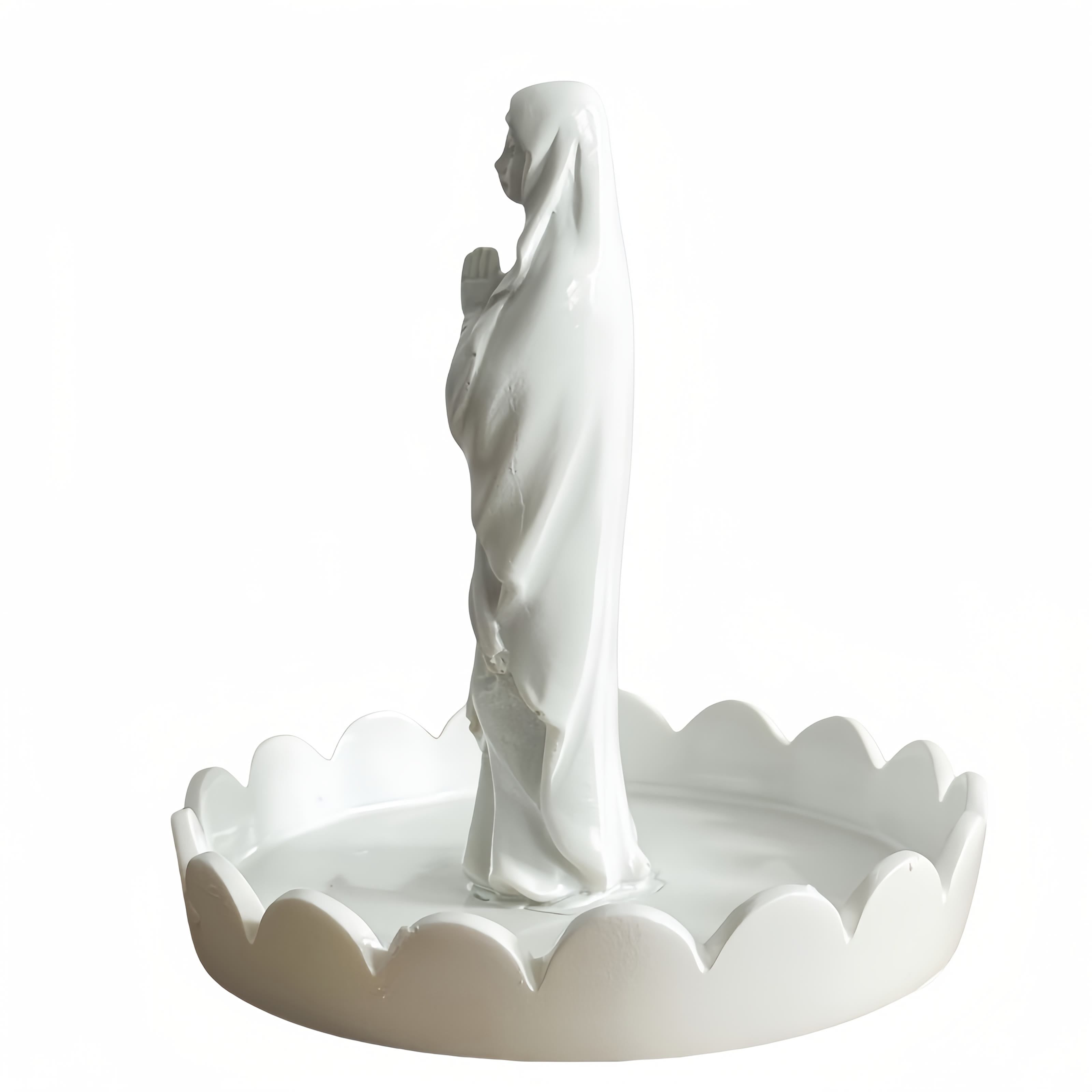 Christiandiscipleshop Our Lady Resin Rosary Holder Container: Supporting Holy Objects and Placing the Soul