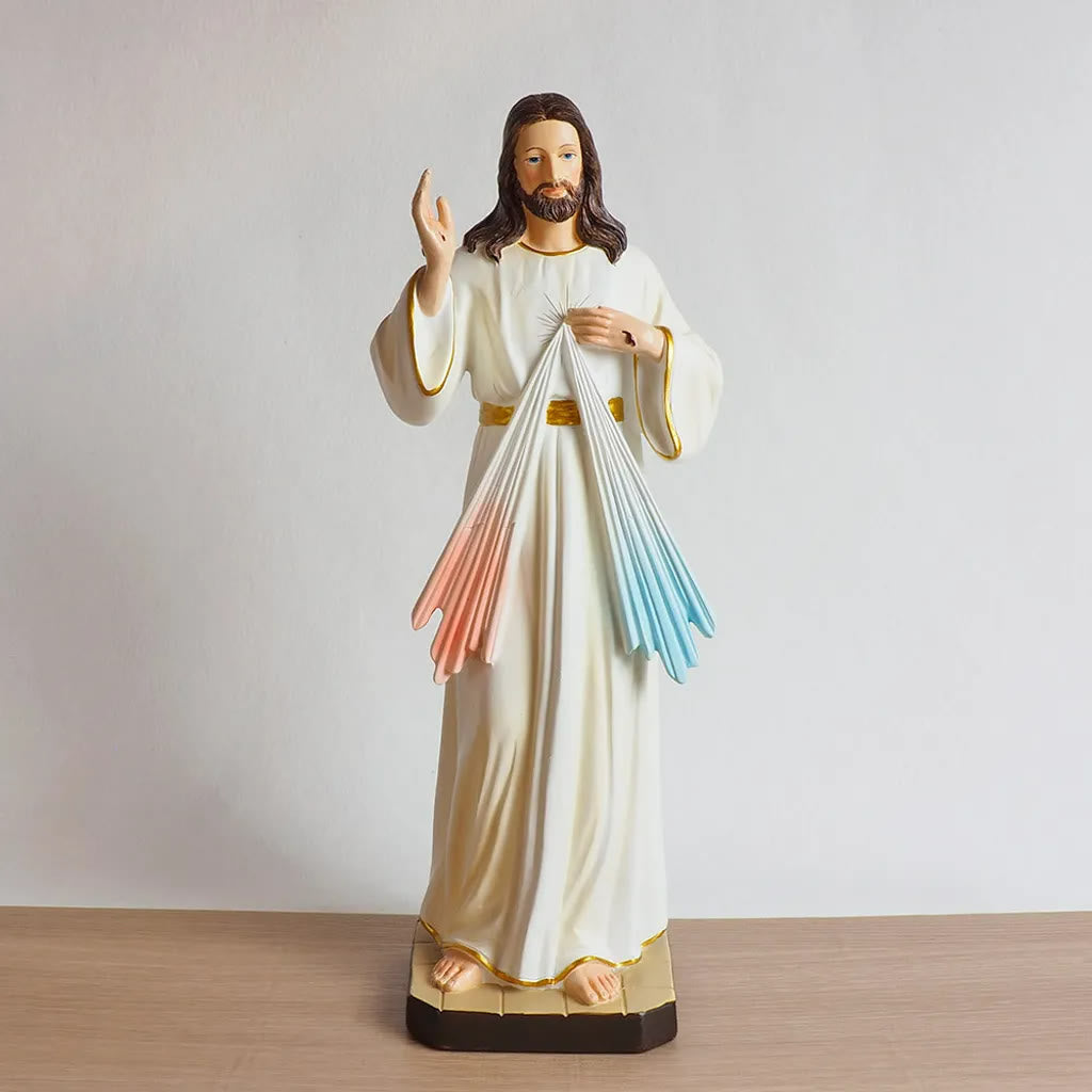 christiandiscipleshop Jesus Divine Mercy Desktop Ornament: Spreading the Light of Salvation