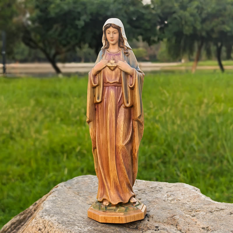Christiandiscipleshop Our Lady Wooden Desktop Ornament: Spreading Love and Blessings