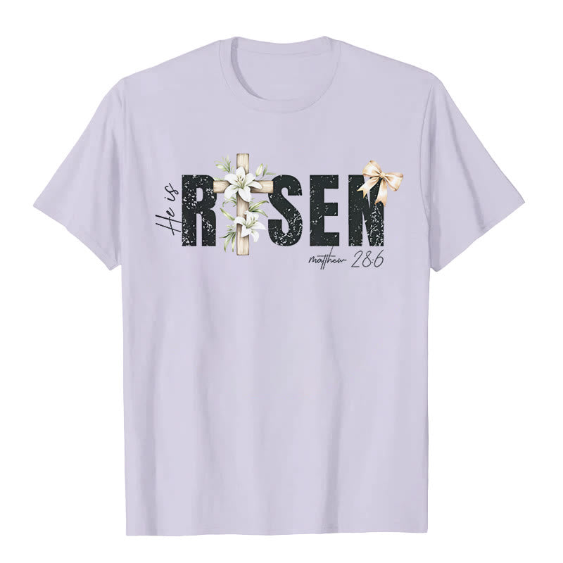 Christianartworkshop "He is RISEN" Short Sleeve T-shirt
