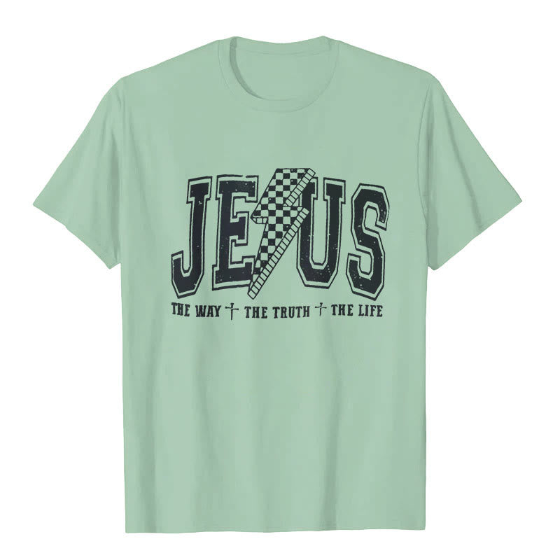 Christianartworkshop "JESUS THE WAY + THE TRUTH + THE LIFE" T-shirt
