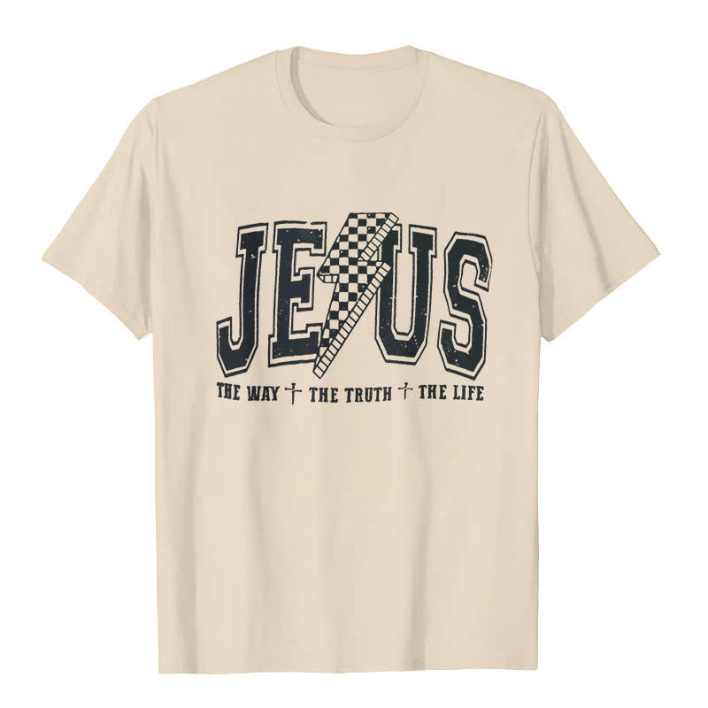 Christianartworkshop "JESUS THE WAY + THE TRUTH + THE LIFE" T-shirt
