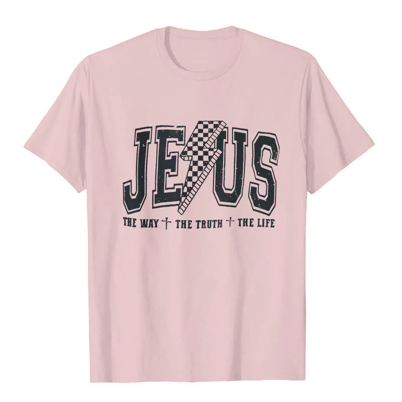 Christianartworkshop "JESUS THE WAY + THE TRUTH + THE LIFE" T-shirt