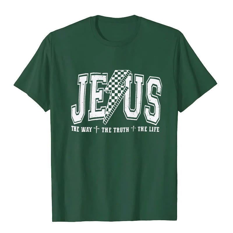 Christianartworkshop "JESUS THE WAY + THE TRUTH + THE LIFE" T-shirt