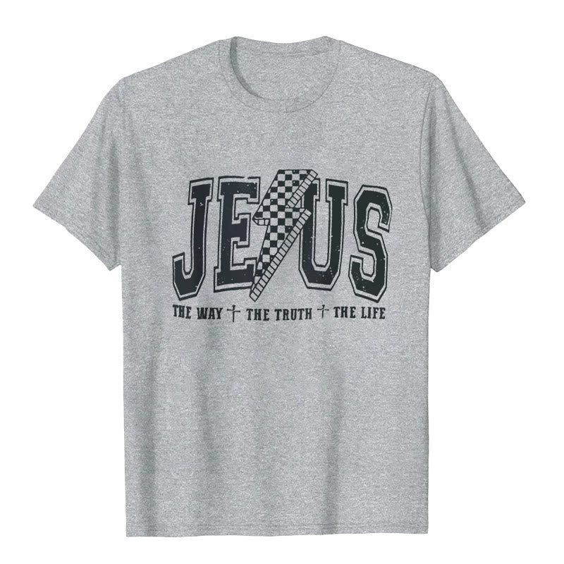 Christianartworkshop "JESUS THE WAY + THE TRUTH + THE LIFE" T-shirt